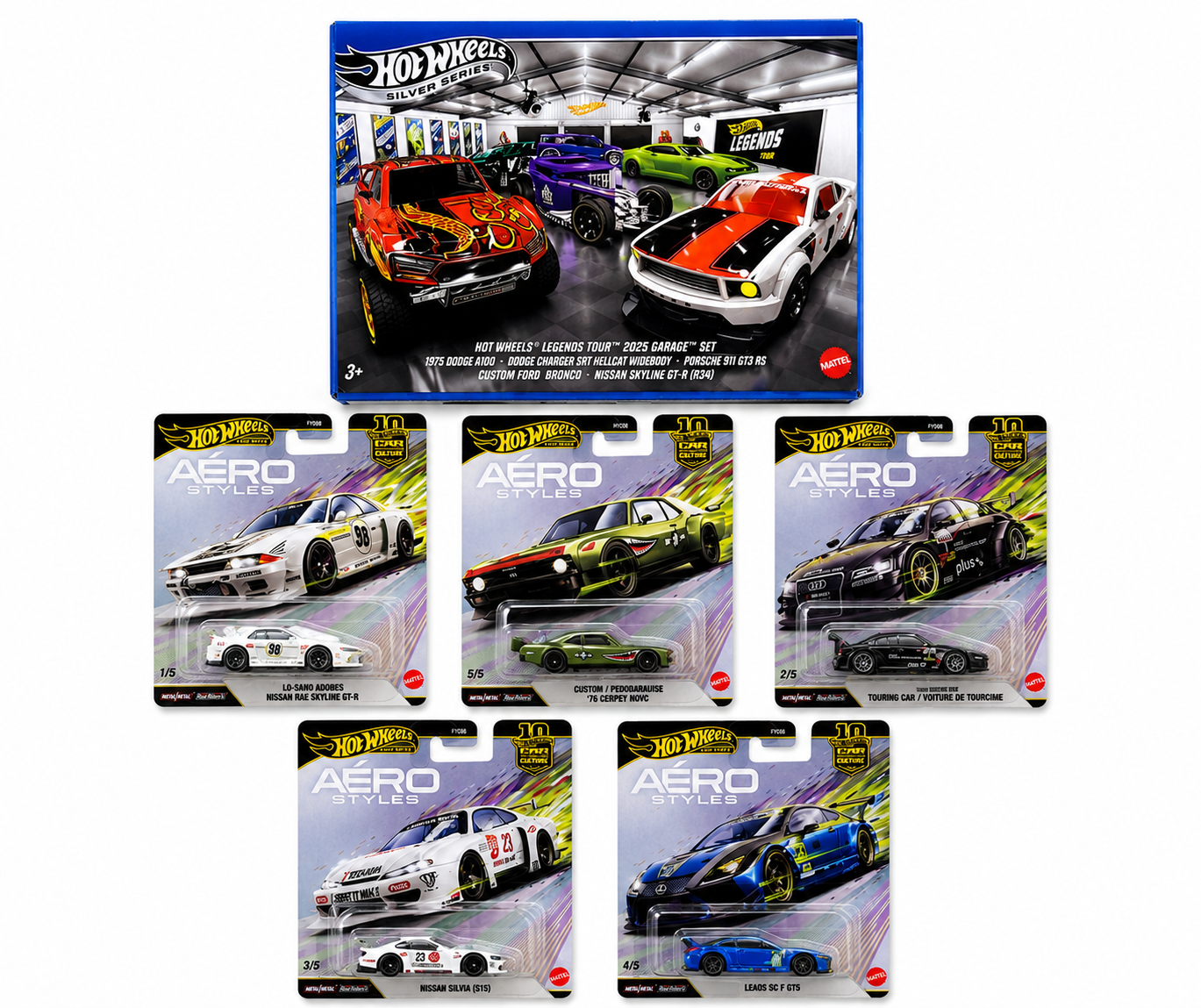 Hot Wheels Car Culture: Aero Styles + Legends Tour
