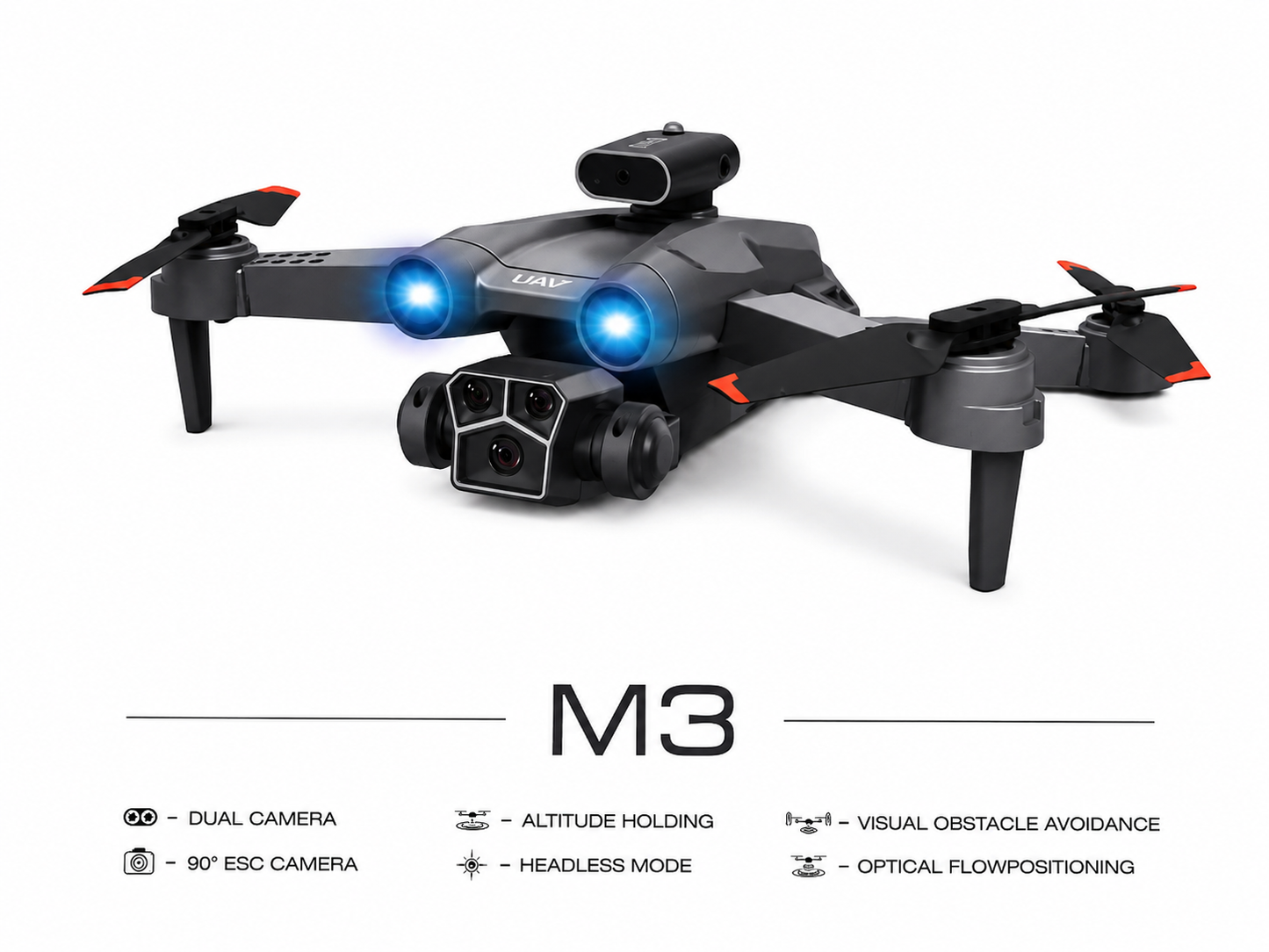 M3 MAX Brushless Drone with 4K Camera