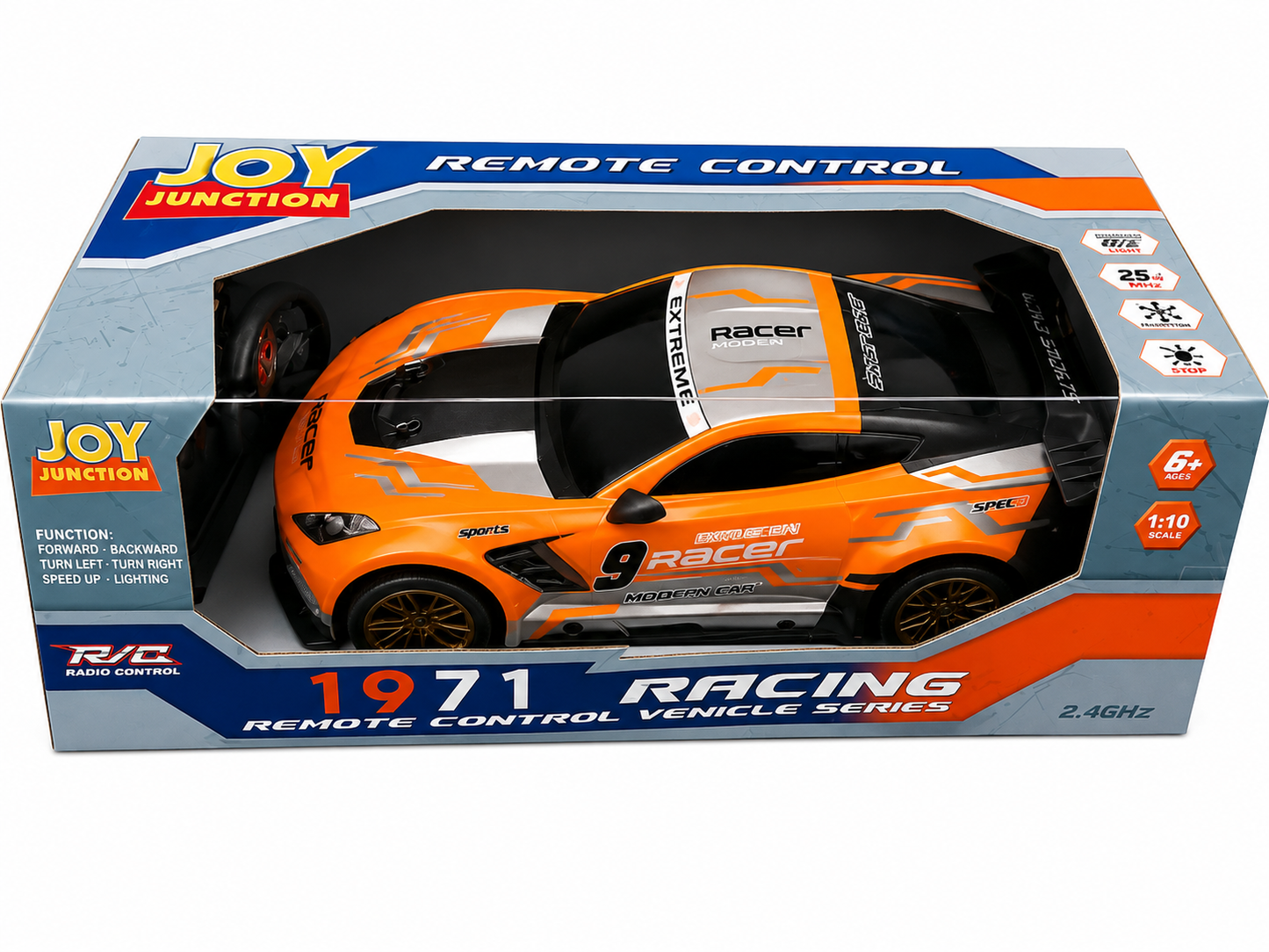 JOY JUNCTION Mustang Style High-Speed RC Car (1:10 Scale)