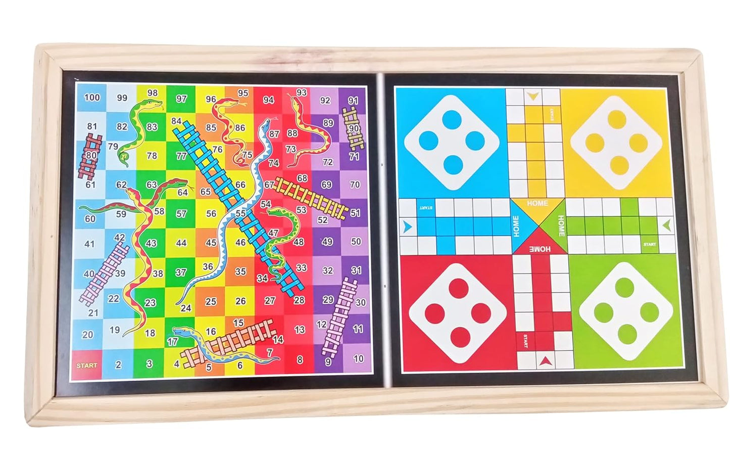 HEKU Fast Sling Puck Game  Snakes & Ladders  Ludo  3 in 1 Board Game  Heku Toys.