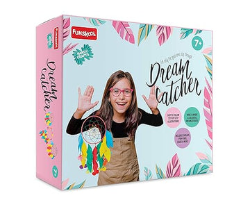 Funskool - Handycrafts Dreamcatcher,DIY Dreamcatcher,Make 3 Pieces,7 Years +,Art and Craft Kit,Multicolor-5