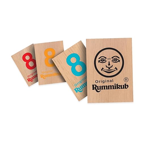 Funskool Games Rummikub Wooden Tiles, 2-4 Players, Strategy Game for Kids and Adults, Fun Family Game, Ages 7 Years+