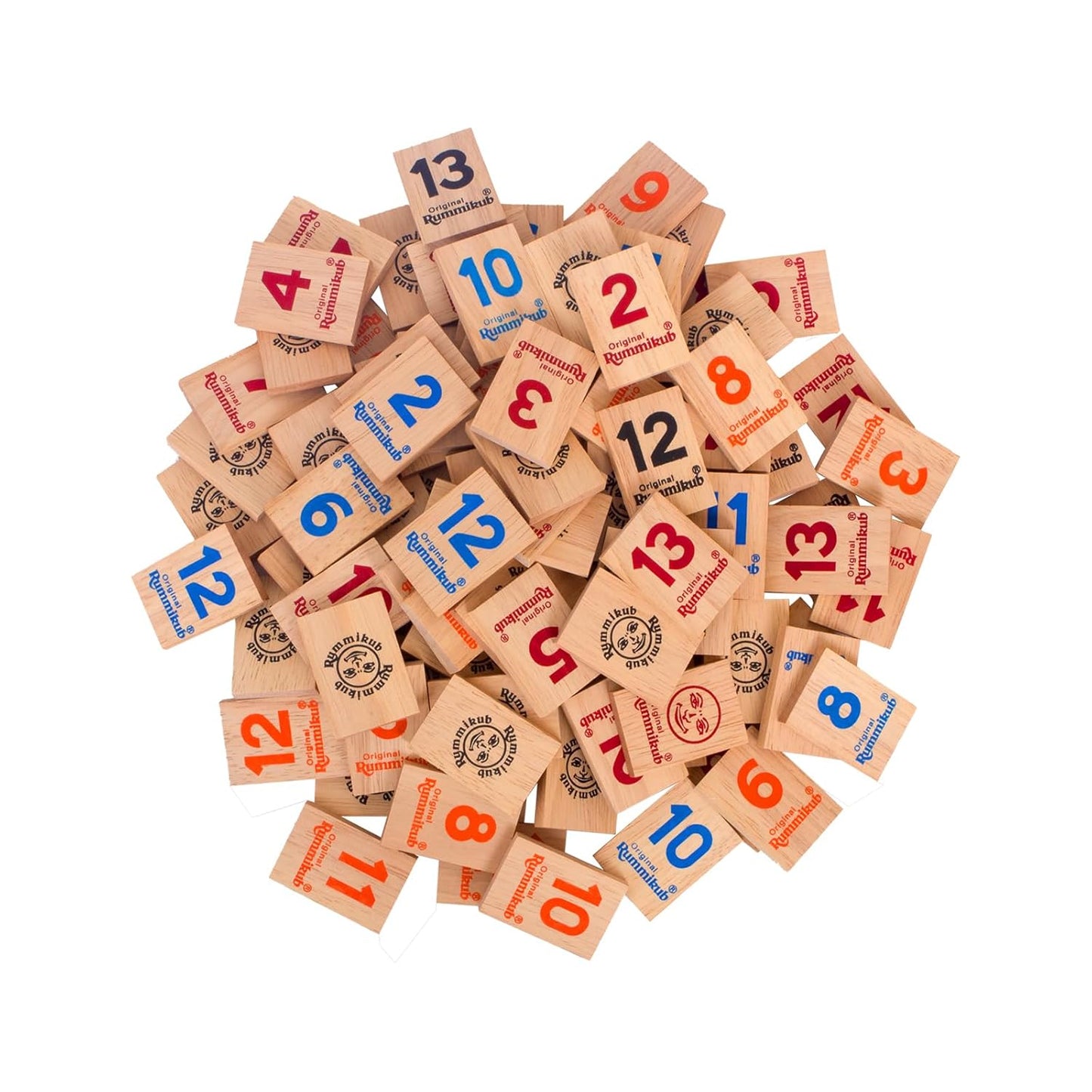 Funskool Games Rummikub Wooden Tiles, 2-4 Players, Strategy Game for Kids and Adults, Fun Family Game, Ages 7 Years+