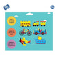 Funskool Handycrafts Foam Vehicles, Make 6 Different Vehicles, Foam Vehicles, Learn 25+ Interesting Facts, Arts and Craft Kit, DIY Kit, Ages 5 Years and Above, Multicolour