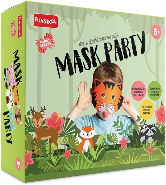 FUNSKOOL HANDYCRAFTS MASK PARTY DIY ANIMAL FACE MASKS