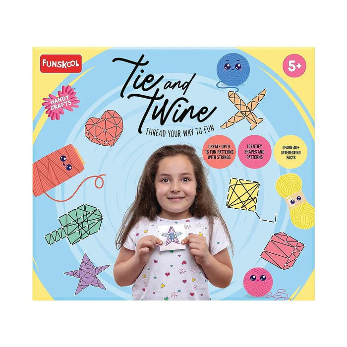 FUNSKOOL HANDYCRAFTS TIE & TWINE ARTS AND CRAFTS DIY KIT