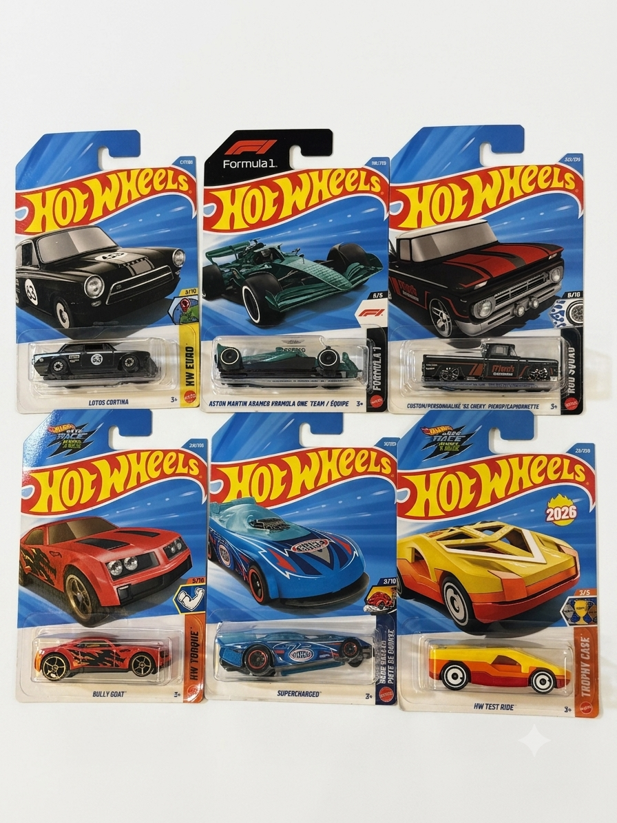 Hot Wheels L Case 2026- Mainline Set Of 6 Pcs.