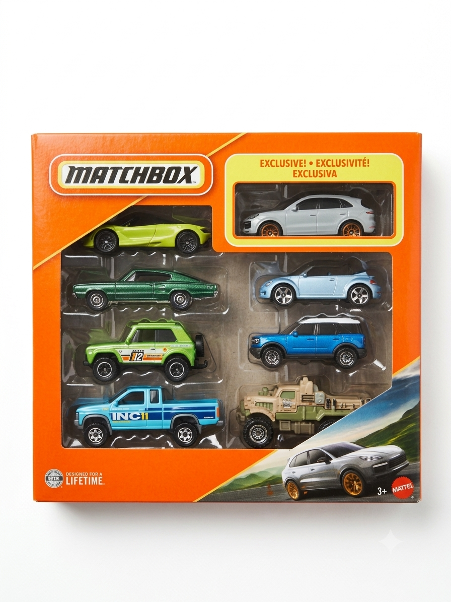 Matchbox 8-Pack Vehicle Set.