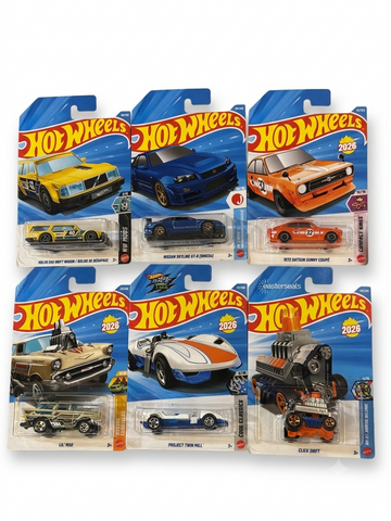 Hot Wheels L Case 2026- Mainline Set Of 6 Pcs.