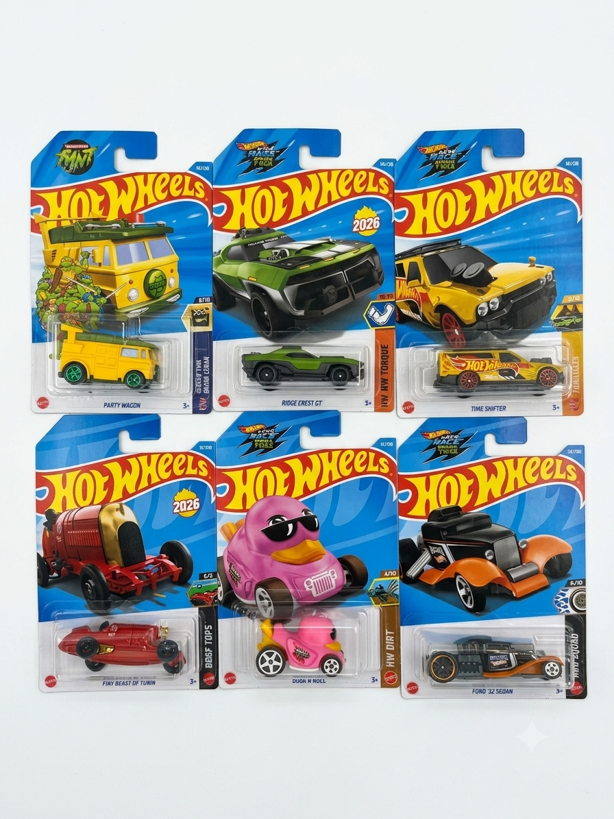 Hot wheels Mainlines P Case 2026 (Set-6)
