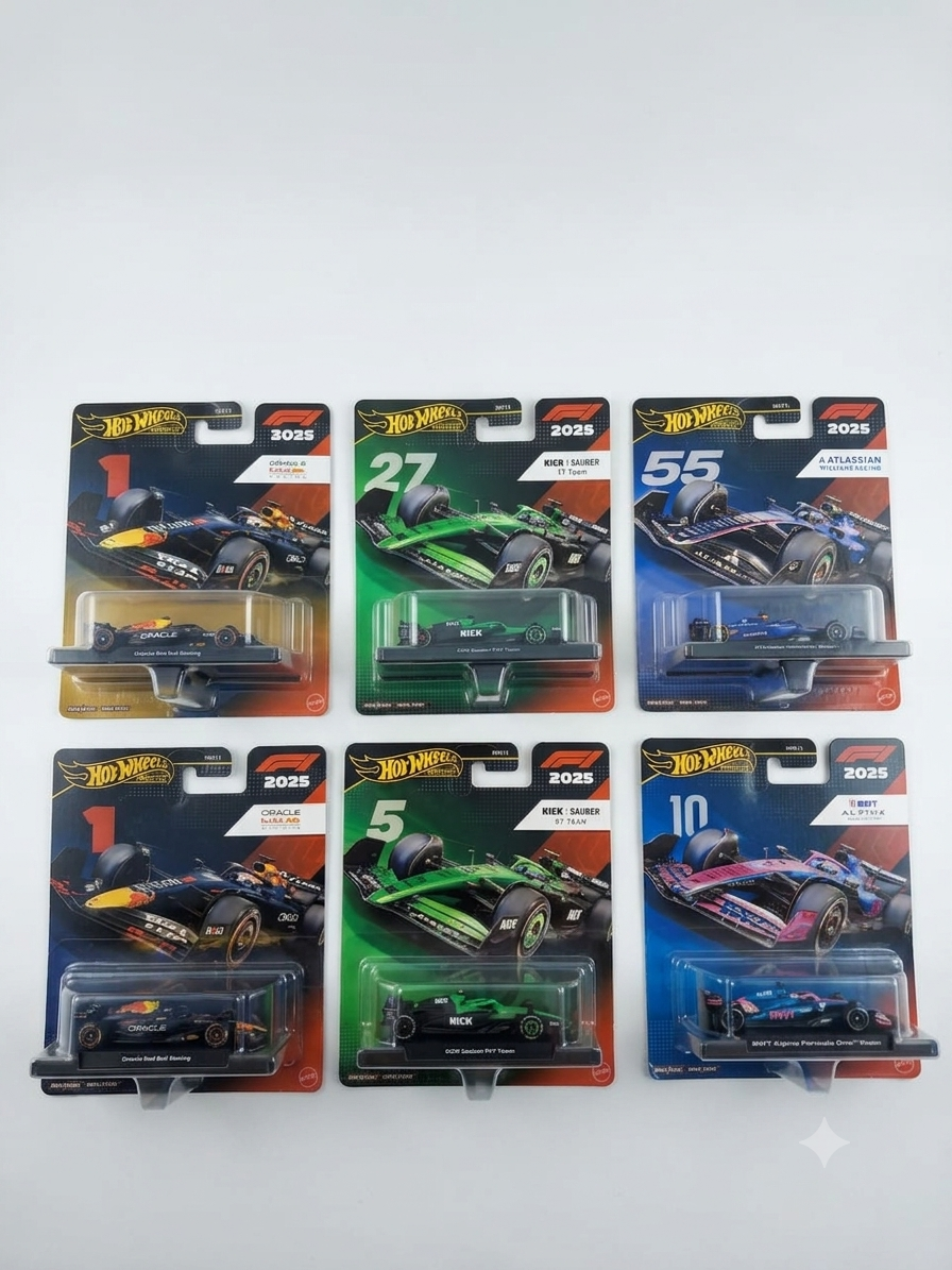 Hot Wheels Formula 1 2025 collection.