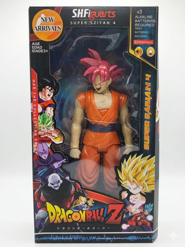 Dragon Ball Z Goku with red hair.