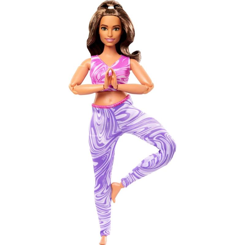 Barbie – Made to Move Yoga Curvy Doll with Brown Hair /FTG80-HRH29
