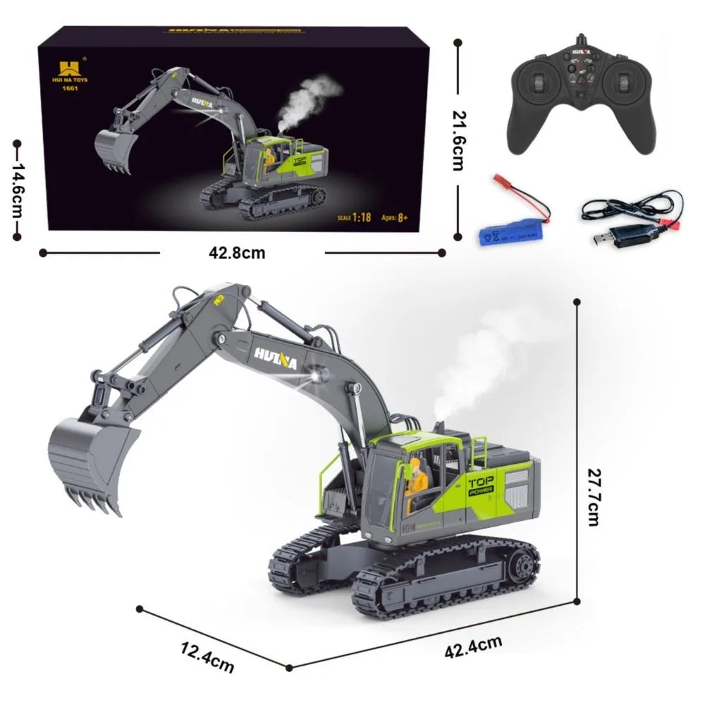 HUINA 1661 RC Excavator (1:18 Scale)