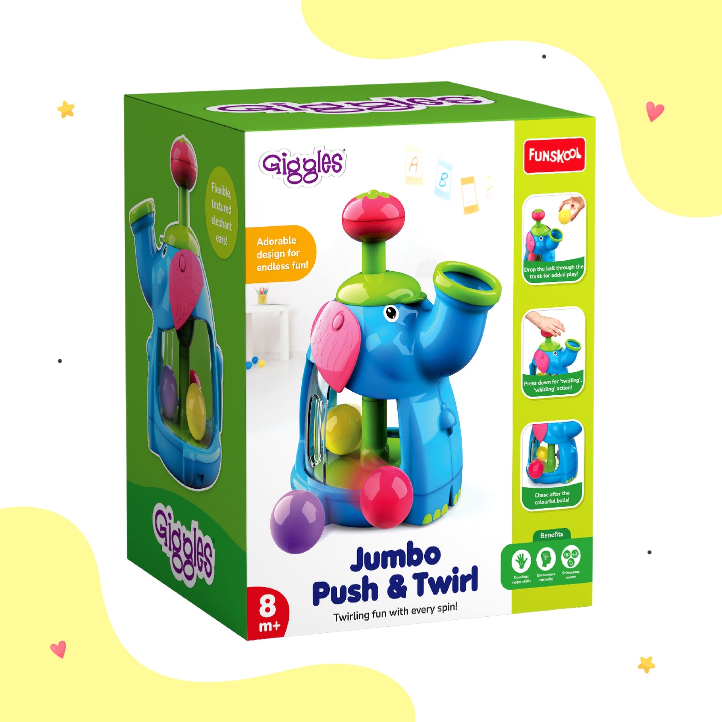 GIGGLES JUMBO PUSH TWIRL