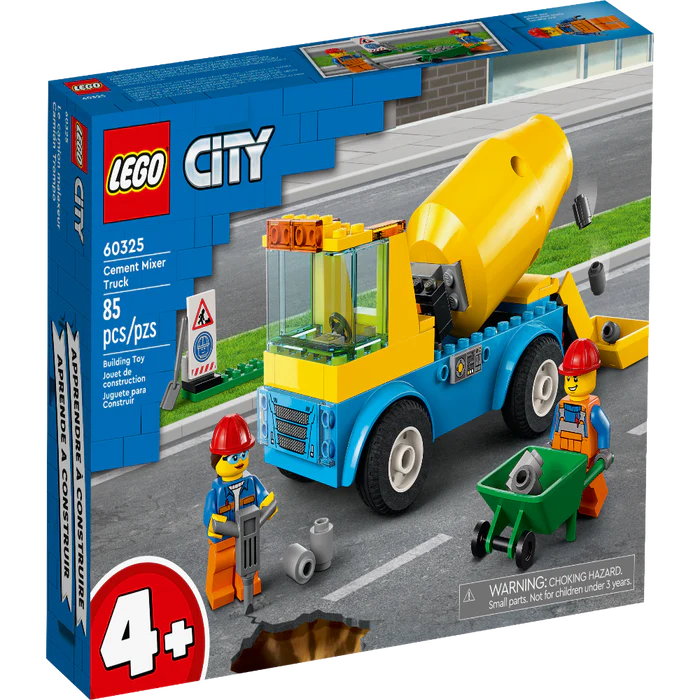LEGO 60325 City Cement Mixer Truck.