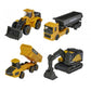 Majorette Volvo Construction Vehicles– Excavator, Wheel Loader, Dump Truck, Articulated Hauler