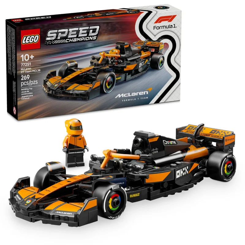 LEGO Speed Champions McLaren F1 Team MCL38 Race Car. 77251