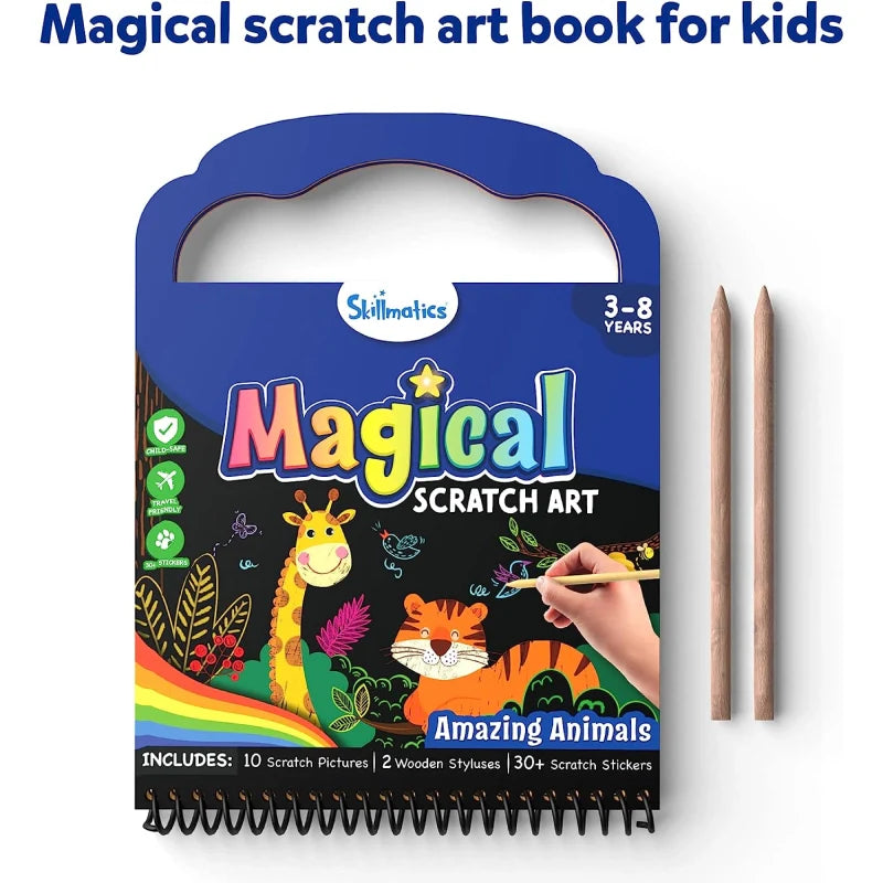 Magical Scratch Art Book - Amazing Animal