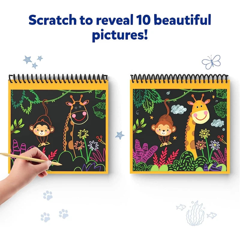 Magical Scratch Art Book - Amazing Animal