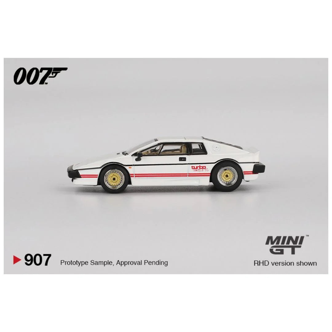MINIGT 907 Lotus Esprit Turbo White "For Your Eyes Only"