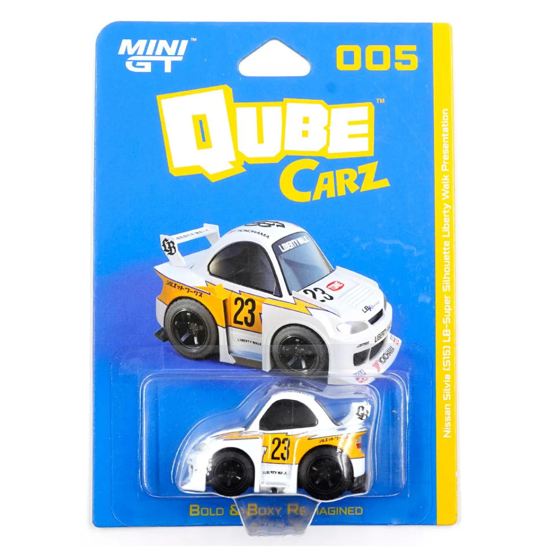Mini GT Qube Carz 005: Nissan LB-Super Silhouette S15 SILVIA Liberty Walk Presentation.