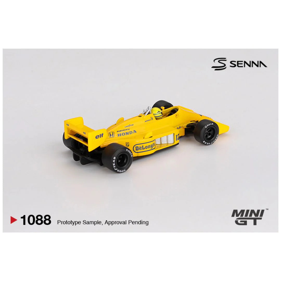MINI GT 1088 LOTUS 99T #12 1987 MONACO GRAND PRIX WINNER AYTON SENNA.