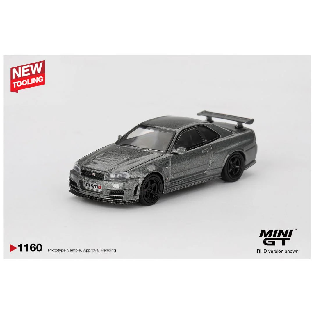 MINIGT 1160 Nissan Skyline GT-R Dark Metal Gray (NISMO BNR34 CRS Version)