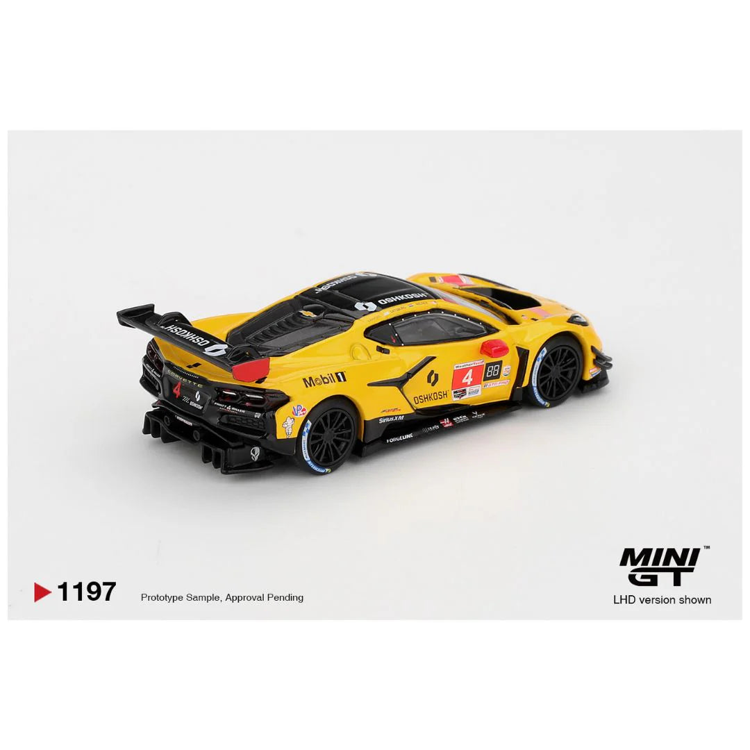 Mini GT 1197: Chevrolet Corvette Z06 GT3.R #4 Corvette Racing by Pratt Miller Motorsports 2025 IMSA Daytona 24 Hrs