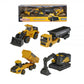Majorette Volvo Construction Vehicles– Excavator, Wheel Loader, Dump Truck, Articulated Hauler