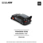 Pop Race 1:64 Diecast Model Car 163 Compatible with Honda Civic EG6 Pandem Kanjozoku Matt Black.