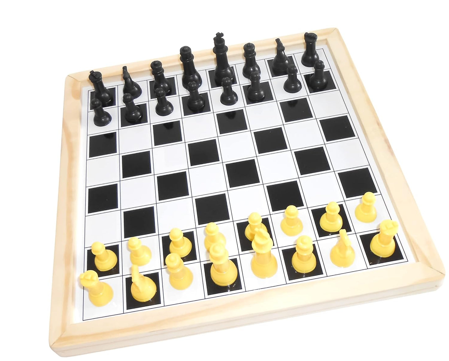 Heku 2 in 1 Magnetic Chess & 9 Men's Morris - Jumbo Size.
