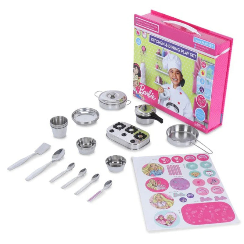 Ramson Kitchen and Dining Play Set Barbie (24 Pcs)