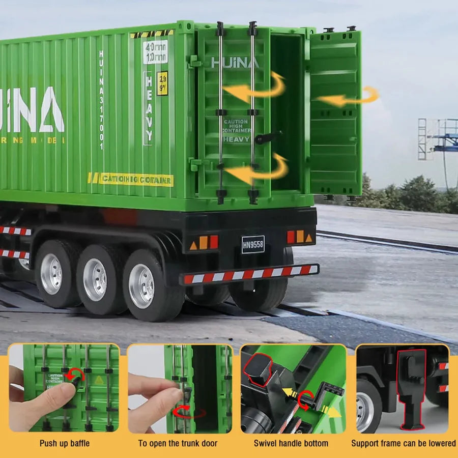 HUINA 1317 RC Container Truck.