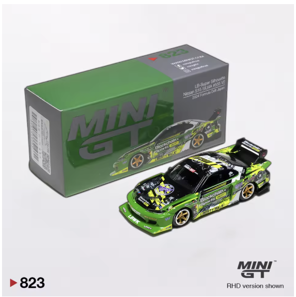 Mini Gt 823 LB- Super Sihouette Nissan s15 SILVIA 555 V2