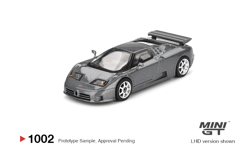 Mini GT 1002 - Bugatti EB110 Super Sport Grigio Scuro