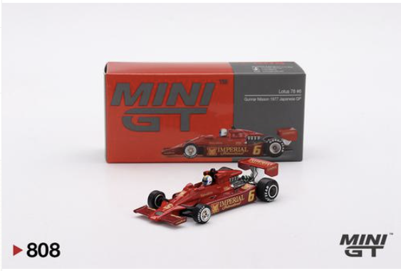 MINIGT - 808 - Lotus 78 6 Gunnar Nilsson 1977 Japanese GP
