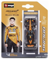 Burago Formula Racing F1 Team 1 : 64 Diecast Scale Model - Mclaren MCL39 4 Lando Norris