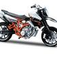Burago Die Cast 1:18 Scale KTM 990 Supermoto R Motorcycle (Black), (28-51050)