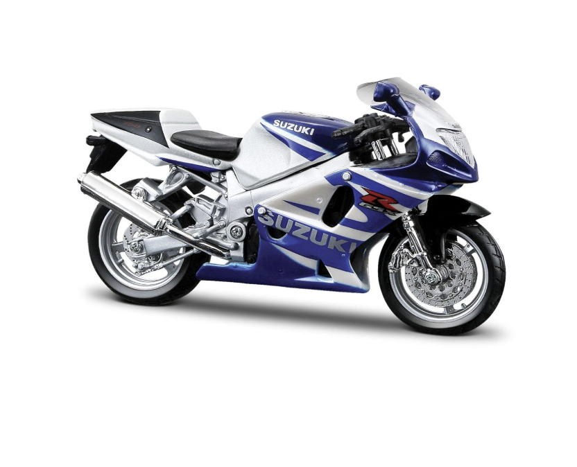 Bburago Suzuki GSX-R750, White/Met Blue