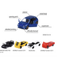 Majorette - Pack of 5 Metal Cars Young '90, Scale 1:64, 7.5 cm, Classic Edition 90s.