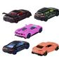 Majorette Light Racer Toy Car Set With Different Die Cast Metal Vehicles.