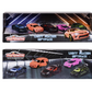 Majorette Light Racer Toy Car Set With Different Die Cast Metal Vehicles.