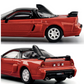 Majorette Collection 1995 Honda NSX-R GT, Red and Black Metal Car, 1:64 Scale.