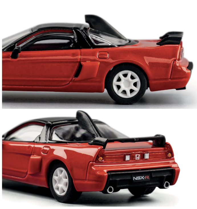 Majorette Collection 1995 Honda NSX-R GT, Red and Black Metal Car, 1:64 Scale.