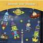 Imagimake Window Art - Rocket - 16 Pieces Glass Painting Set - Astronaut, Rover.
