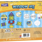 Imagimake Window Art - Rocket - 16 Pieces Glass Painting Set - Astronaut, Rover.