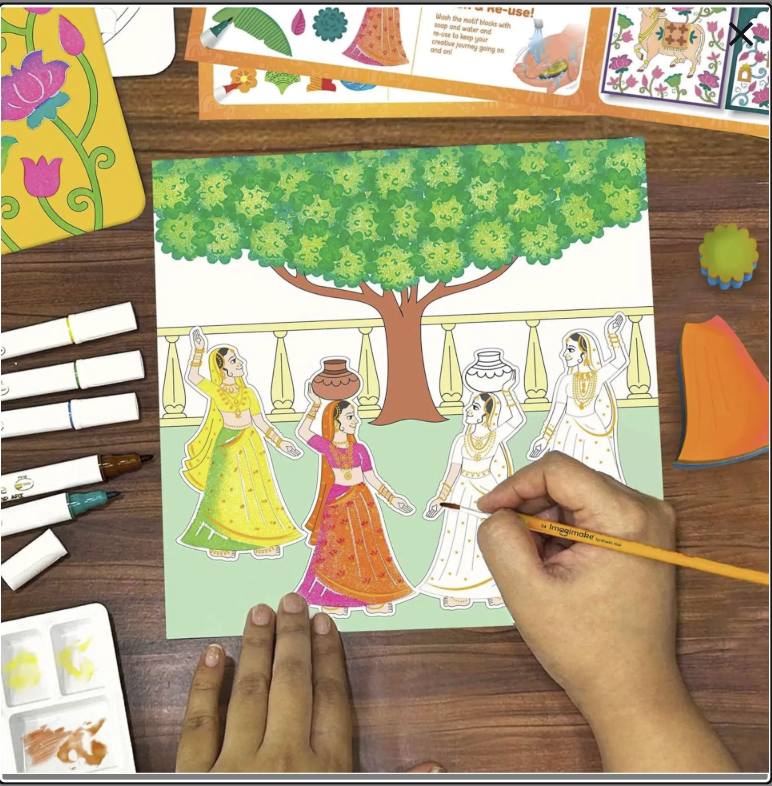 IMAGIMAKE PICHWAI INTERMEDIATE  PATTERNS & TECHNIQUES ART KIT.