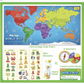 Imagimake Mapology World Map with Reusable Stickers.