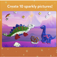 skillmatics peel and press Foil fun Dinosaur foil art kit, Kids foil sticker activity.